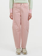 Pantalone barrel in cotone