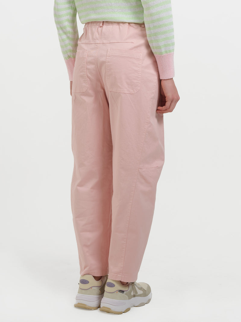 Pantalone barrel in cotone