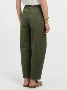 Pantalone barrel in cotone