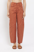 Pantalone barrel in cotone