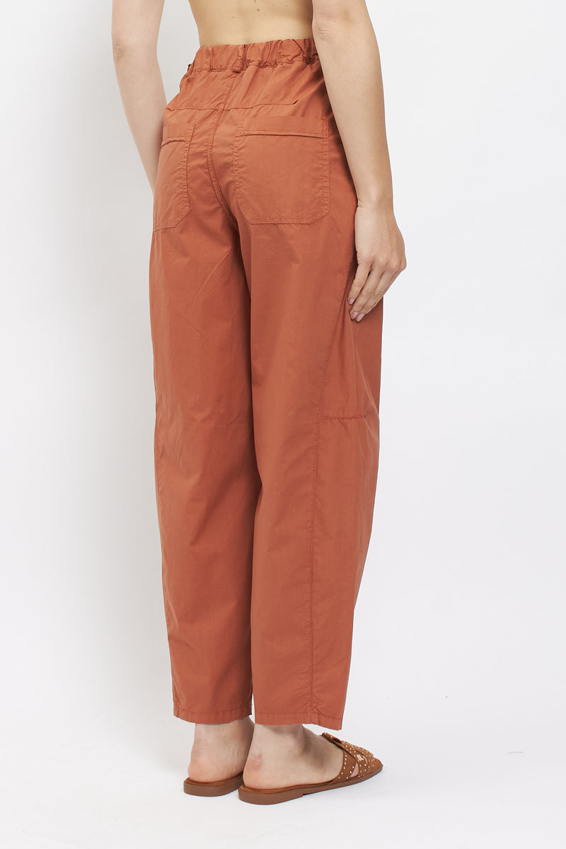 Pantalone barrel in cotone