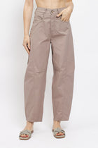 Pantalone barrel in cotone