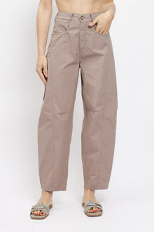 Pantalone barrel in cotone