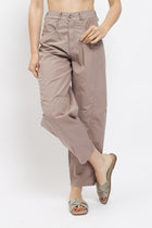 Pantalone barrel in cotone