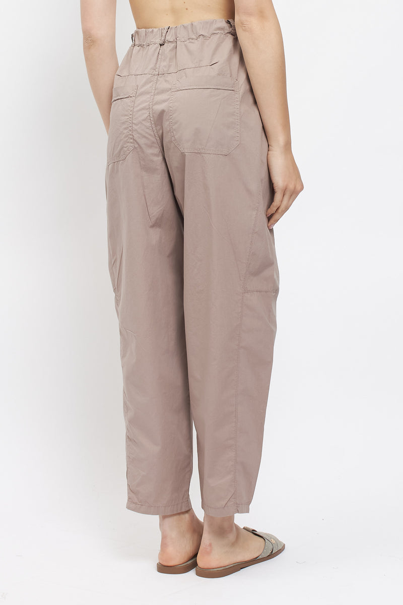 Pantalone barrel in cotone