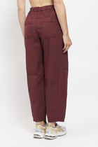 Pantalone barrel in cotone