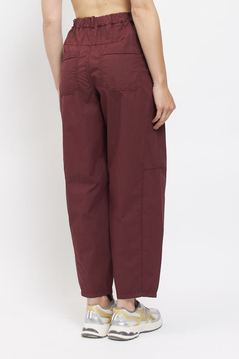 Pantalone barrel in cotone
