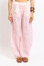 Pantalone Barrel in lino
