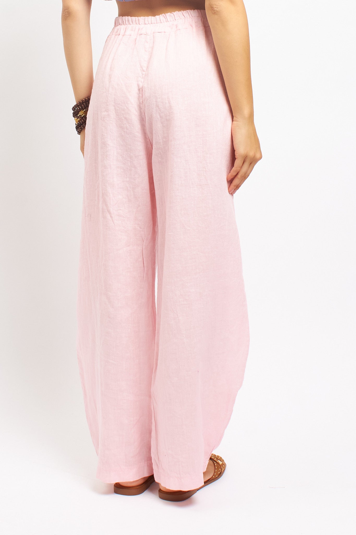 Pantalone Barrel in lino