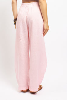 Pantalone Barrel in lino