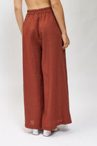 Pantalone palazzo in lino