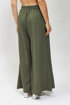 Pantalone palazzo in lino