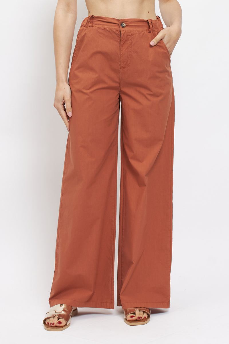 Pantalone palazzo in cotone