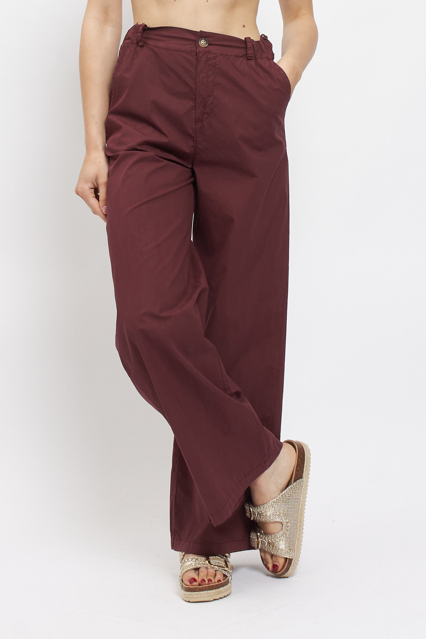 Pantalone palazzo in cotone