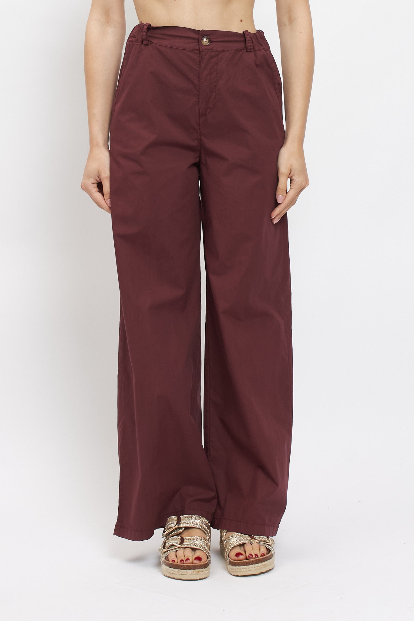 Pantalone palazzo in cotone
