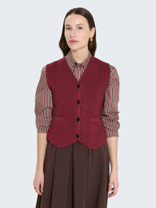 Gilet in maglia con bottoni