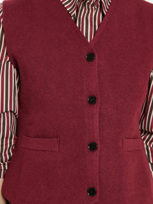 Gilet in maglia con bottoni