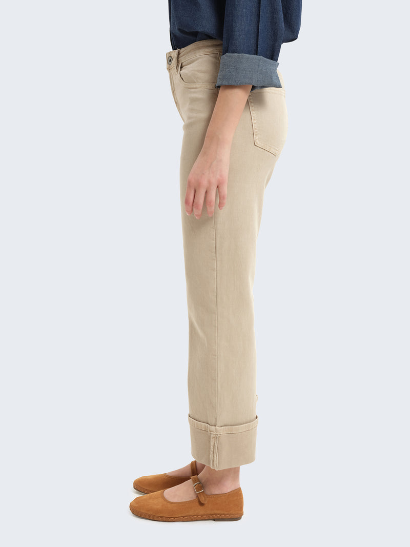 Jeans Con Risvolto