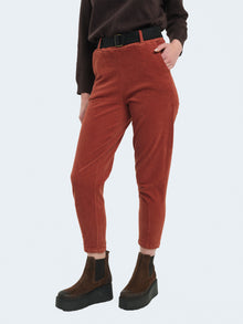 Pantaloni slim fit in velluto