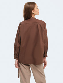 Camicia asimmetrica in cotone