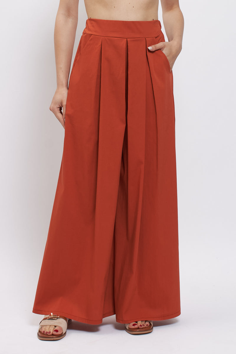 Pantalone palazzo in cotone