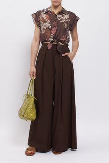 Pantalone palazzo in cotone