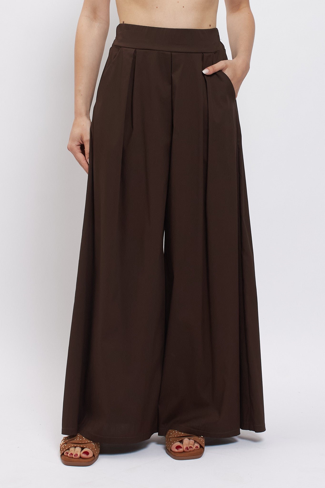 Pantalone palazzo in cotone