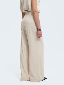 Pantaloni palazzo con pences