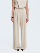 Pantaloni palazzo con pences