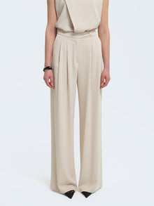 Pantaloni palazzo con pences
