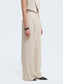 Pantaloni palazzo con pences