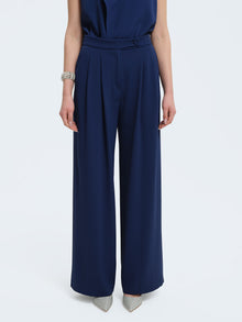 Pantaloni palazzo con pences