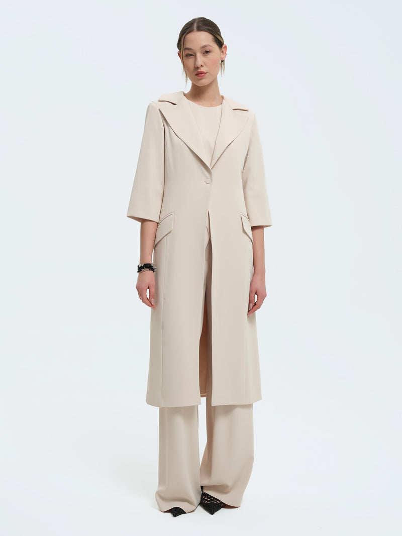 Pantaloni palazzo con pences