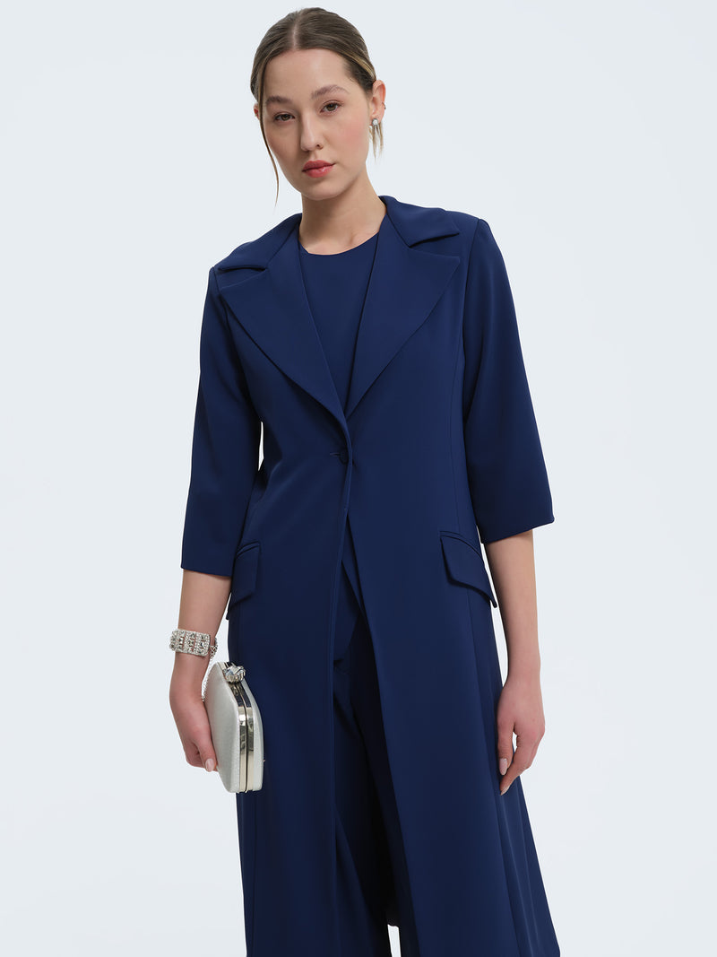 Midnight blue duster