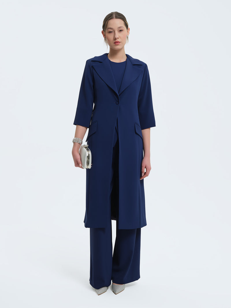 Midnight blue duster