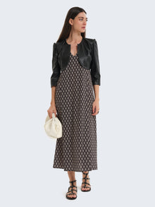 Faux Leather Bolero