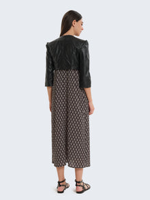Faux Leather Bolero