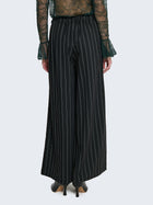 Pantaloni culotte gessati