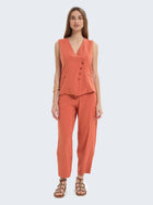 Pantaloni baloon con bottoni