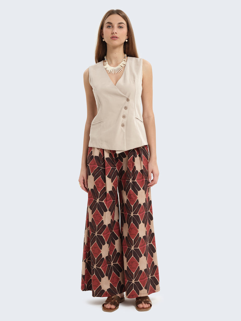 Gilet con chiusura asimmetrica