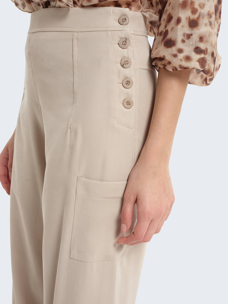 Pantaloni baloon con bottoni