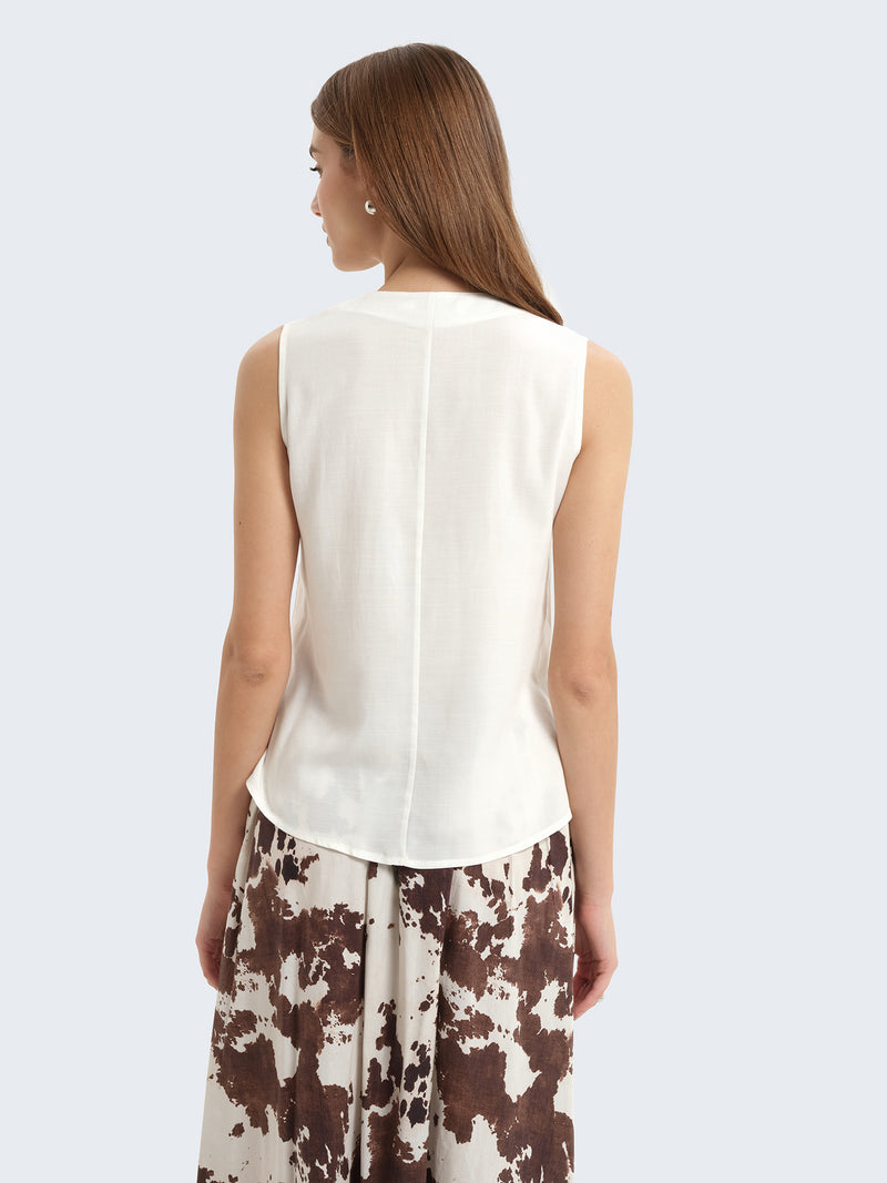 Asymmetric Sleeveless Top