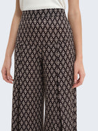 Pantaloni palazzo con fantasia geometrica