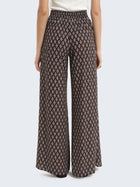Palazzo trousers with geometric pattern
