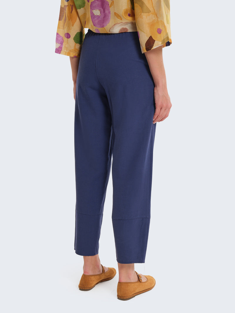 Pantaloni balloon in misto lino