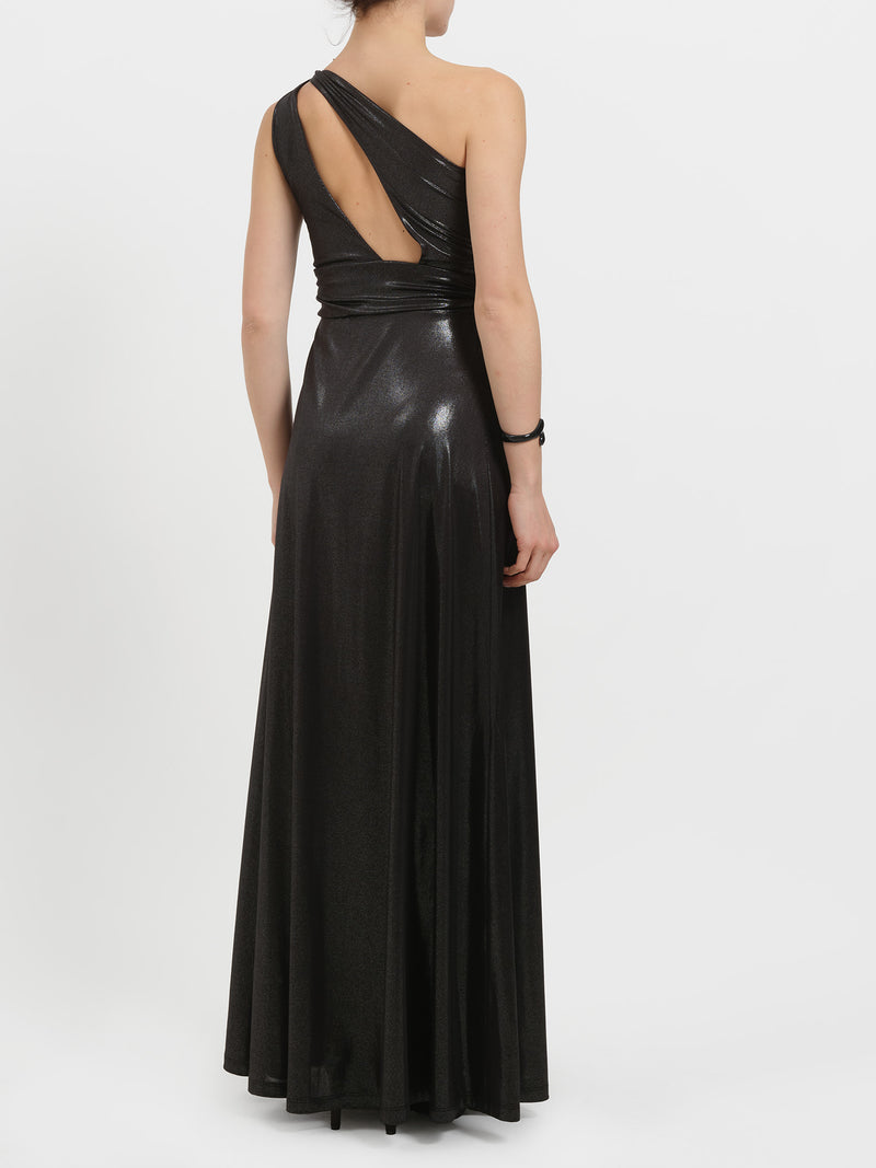 Abito laminato monospalla