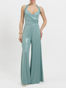 Tuta laminata con scollo americana