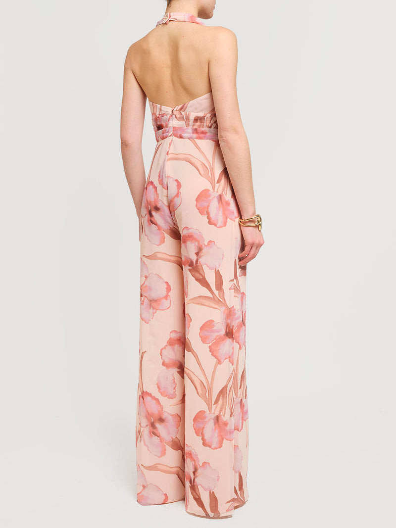 Tuta con fantasia floreale