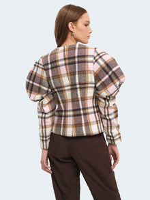 Giacca corta con maniche a pallonicno