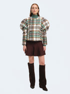 Giacca corta con maniche a pallonicno